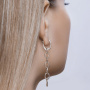 Серьги из серебра «Звенья»
