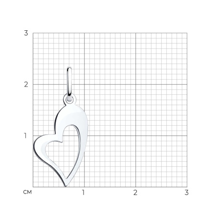 Серебряная подвеска «Love»