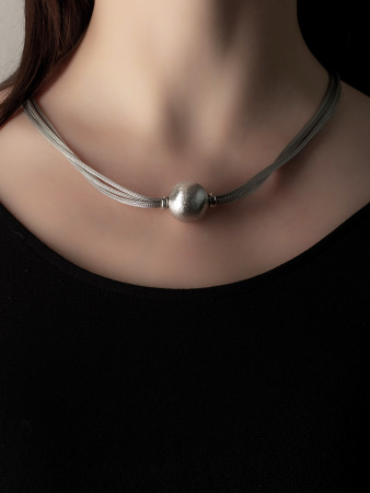 Колье из серебра