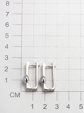 Серьги из серебра с агатом