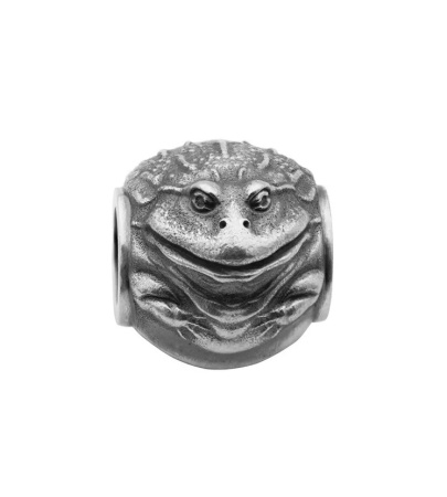 Шарм из серебра «Лягушка»