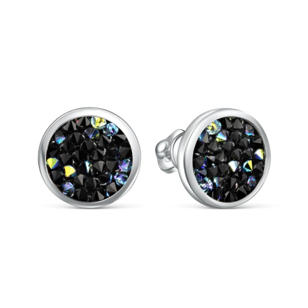 Серьги из серебра с кристаллом Swarovski