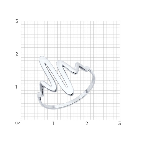 Кольцо из серебра «Пульс»
