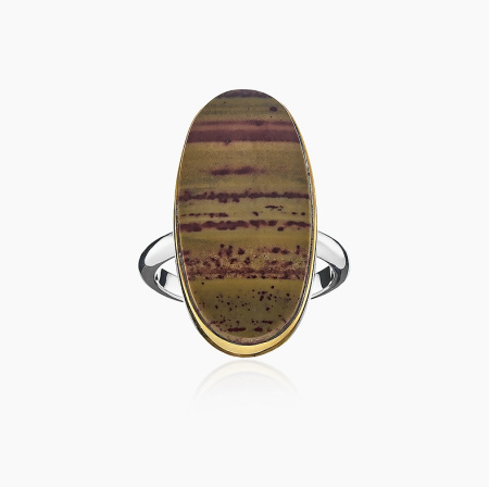 Серебряное кольцо «Песчанный Мотив»