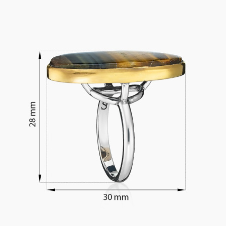 Серебряное кольцо «Древесный Мотив»