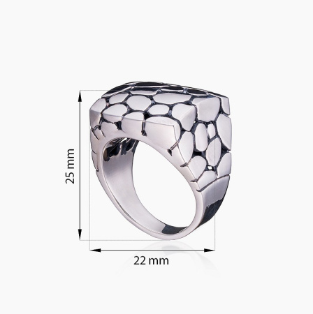 Серебряное кольцо «Мозаика»