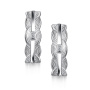 Серьги из серебра с бриллиантом
