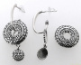 Серьги из серебра «Табаско» с подвесками