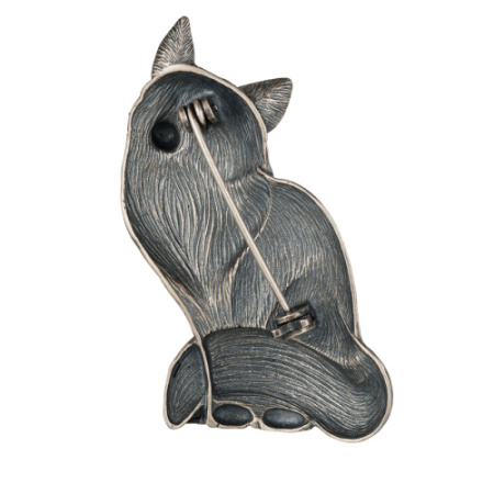 Брошь из серебра «Лисонька - Лиса»