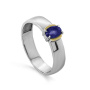 Кольцо из серебра с сапфиром