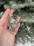 Елочная игрушка из серебра «Гном»