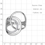 Кольцо из серебра с фианитами «Круги»