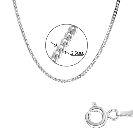 Цепочка серебряная плетение «Панцирное»