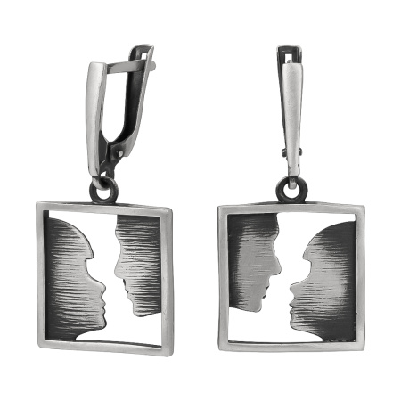 Серебряные серьги «Силуэт»