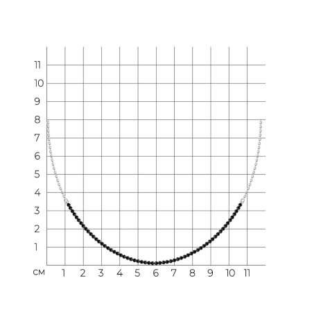 Колье из серебра с шпинелью