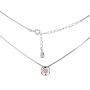 Серебряное колье с фианитом