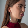 Серьги из серебра с фианитами «Стойкий оловянный солдатик»