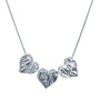 Серебряное колье «Сердце»