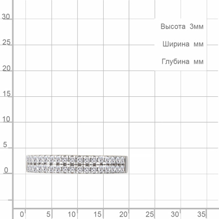 Кольцо из серебра с фианитами
