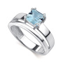 Серебряное кольцо с топазом