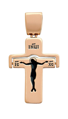 Крест с распятием позолоченный