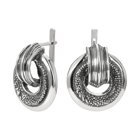 Серьги из серебра «Альянс»