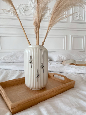 Серьги «Каданс» из серебра с фианитами