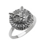 Серебряное кольцо «Кот вельможа»