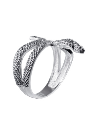 Серебряное кольцо « Змея»