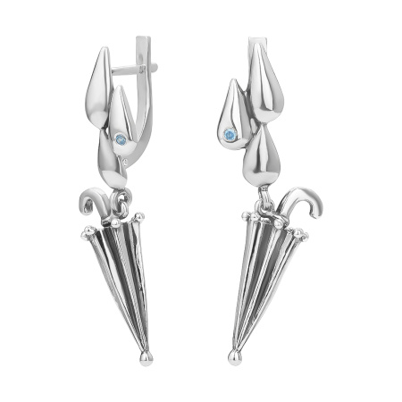 Серебряные серьги «Зонтик»