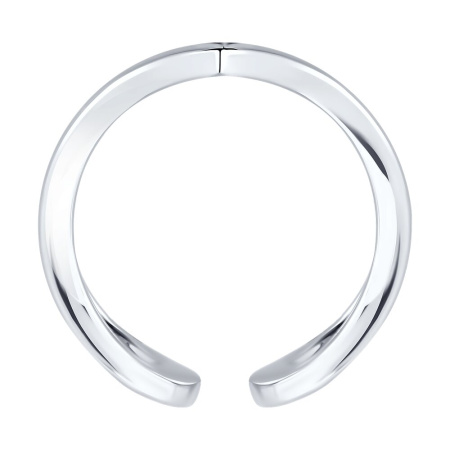 Кольцо из серебра фаланговое Галочки