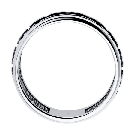 Кольцо из чернёного серебра