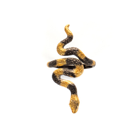 Серебряное кольцо «Змея»