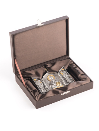 Складень серебряный «Господь Вседержитель» средний