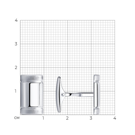 Запонки из серебра