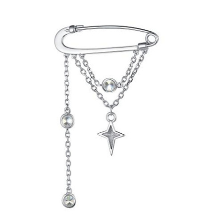 Серебряная брошь «Булавка»