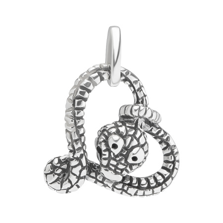 Подвеска из серебра «Змея»