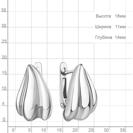 Серьги из серебра
