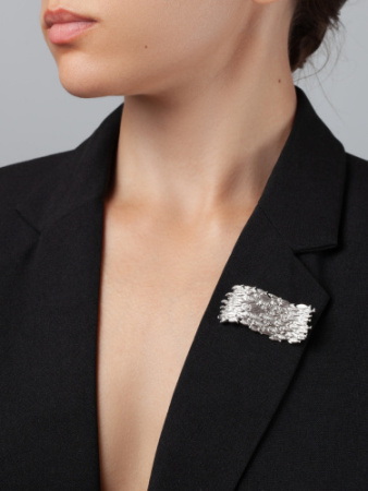 Брошь из серебра «Много-много Рыб»