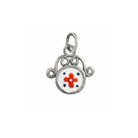 Подвеска из серебра с эмалью
