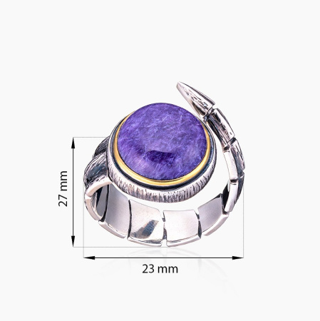 Серебряное кольцо «Чертополох»