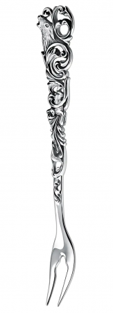 Серебряная вилка для лимона «Охотничья»