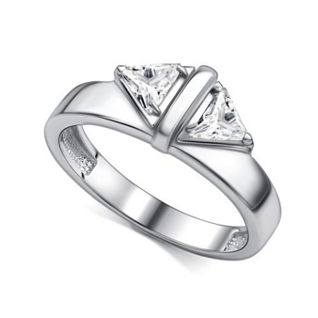 Кольцо из серебра с фианитами