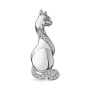 Серебряная брошь с фианитами «Кошка»