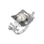 Кольцо из серебра с жемчугом