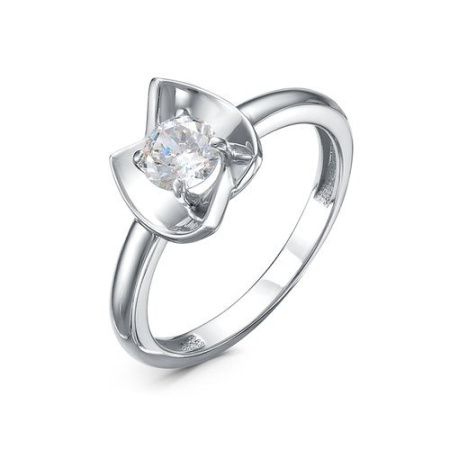 Серебряное кольцо с фианитом