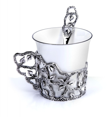 Чашка кофейная «Листопад» с ложкой