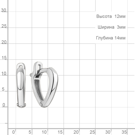 Серьги из серебра