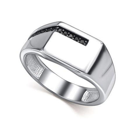 Кольцо из серебра с фианитами