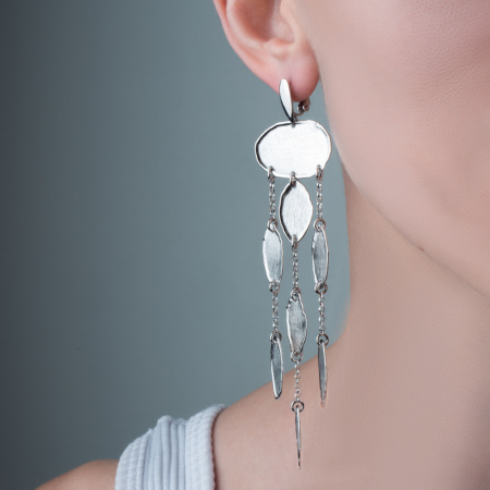 Серьги из серебар